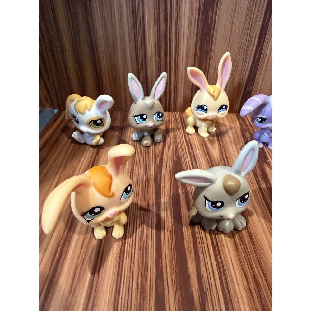 Littlest Pet Shop LPS Lot of 9 Rabbits Bunnies Hasbro Mixed Authentic Figures